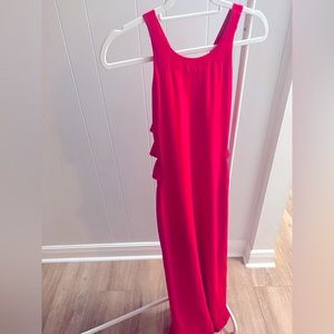 Vibrant Deep Pink Halston Gown